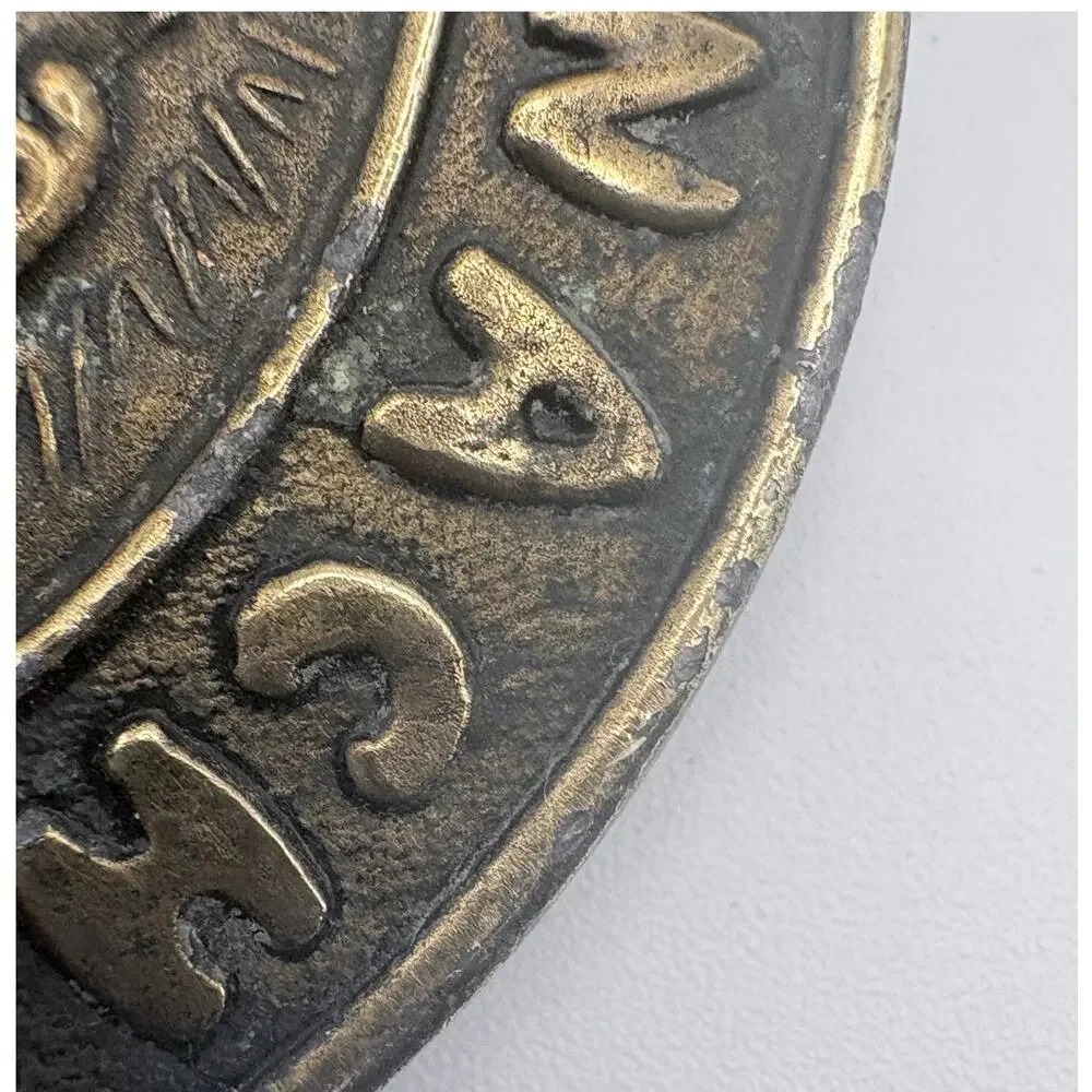 1970’s Popeye Spinach Growers Association Brass Belt Buckle